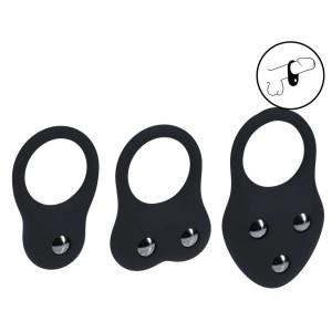Lot de 3 Cockrings lestés TRAINING RING de Levelz