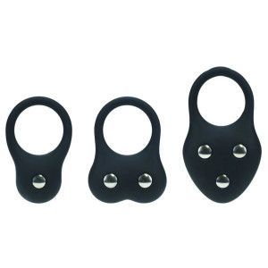 Lot de 3 Cockrings lestés TRAINING RING de Levelz