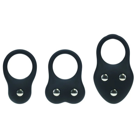 Lot de 3 Cockrings lestés TRAINING RING de Levelz