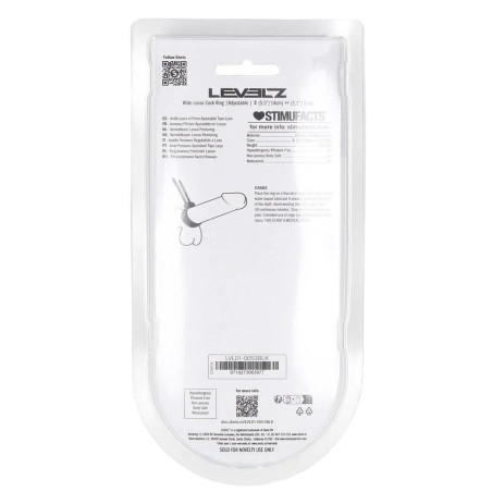 Anneau pénien ajustable WIDE LASSO de 35 à 65 mm par Levelz