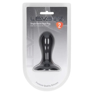 Plug anal avec bille SINGLE RATTLE 7 x 3.2 cm de Levelz