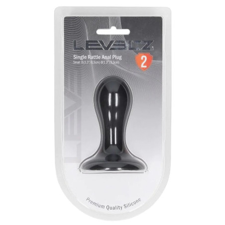 Plug anal avec bille SINGLE RATTLE 7 x 3.2 cm de Levelz
