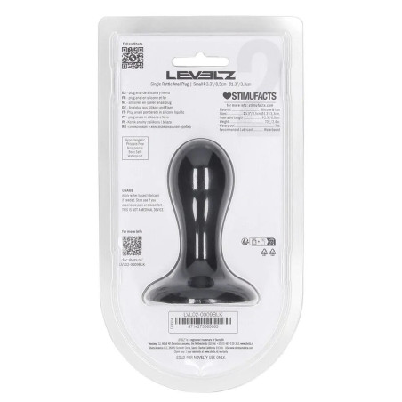 Plug anal avec bille SINGLE RATTLE 7 x 3.2 cm de Levelz