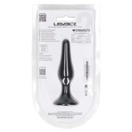 Plug anal SLIM S 9 x 2.5 cm de Levelz