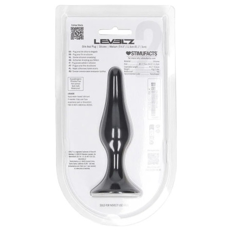 Plug en silicone SLIM M 10 x 2.8 cm de Levelz