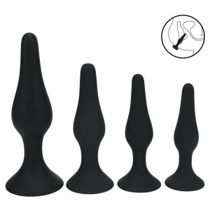 Kit de 4 Plugs en silicone SLIM Levelz Noirs