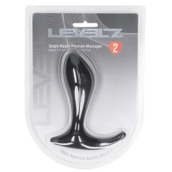 Plug prostatique Silicone SINGLE RIPPLE 9 x 3.6 cm de Levelz 2