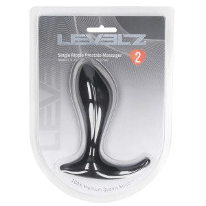 Plug prostatique Silicone SINGLE RIPPLE 9 x 3.6 cm de Levelz