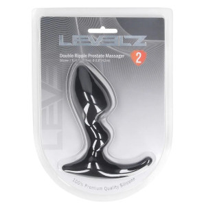 Plug prostatique DOUBLE RIPPLE de 9 x 4.2 cm par Levelz