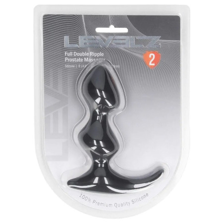 Plug prostatique FULL RIPPLE de 9 x 3.8 cm par Levelz