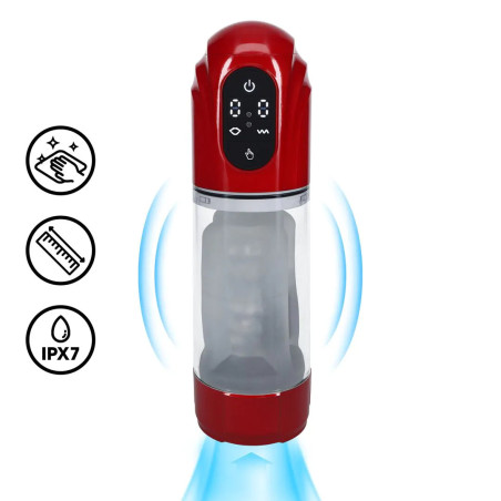 Pompe masturbatoire TECHNOTHRUST Rouge de Pumped