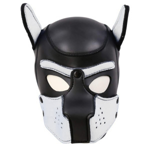 Cagoule PUPPY en néoprène Noir et Blanc