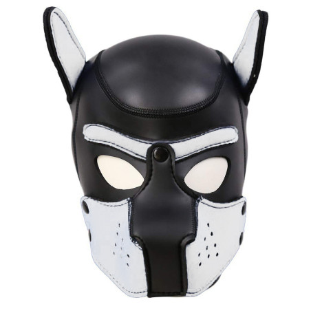 Cagoule PUPPY en néoprène Noir et Blanc