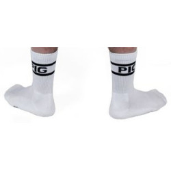 Chaussettes blanches PIG x 2 Paires 2