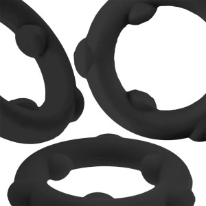 Cockring en silicone SPINNER 25 mm Noir de Oxballs