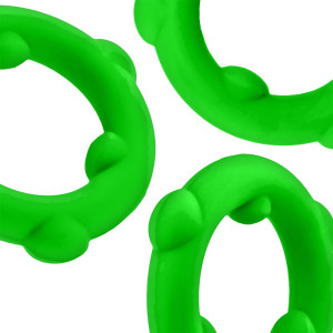 Cockring Silicone SPINNER Vert Diamètre 25 mm par Oxballs