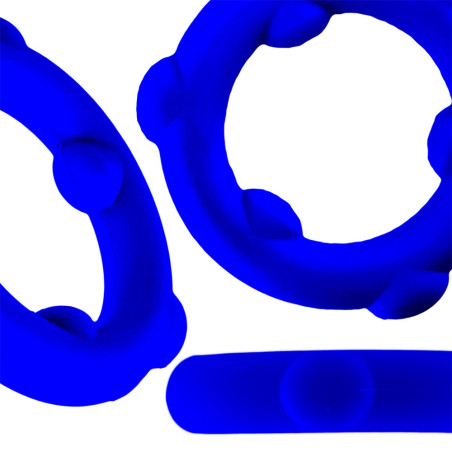 Cockring SPINNER Bleu Diamètre 25 mm de Oxballs