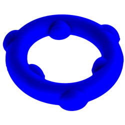 Cockring SPINNER Bleu Diamètre 25 mm de Oxballs 2