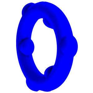 Cockring SPINNER Bleu Diamètre 25 mm de Oxballs