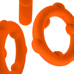 Cockring SPINNER Orange - Diamètre 25 mm par Oxballs