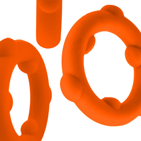 Cockring SPINNER Orange - Diamètre 25 mm par Oxballs