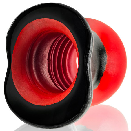 Gros Plug tunnel COLOSSUS PIGHOLE XXXXL Rouge de Oxballs