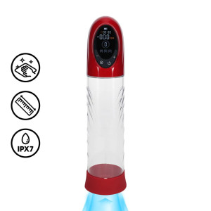 Pompe à pénis automatique CYBERPULSE 21 x 6 cm Rouge