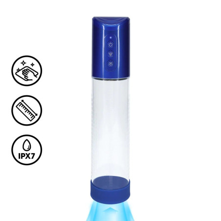 Pompe à pénis automatique HYPERPUMP 20 x 5.8 cm Bleue