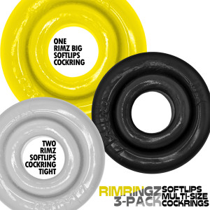Lot de 3 Cockrings étirables RIMRINGZ Oxballs - 3 Couleurs