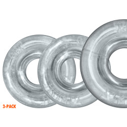 Lot de 3 Cockrings RIMRINGZ Transparents de Oxballs 2
