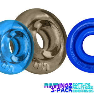 Lot de 3 Cockrings RIMRINGZ Oxballs Gris et Bleus
