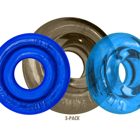 Lot de 3 Cockrings RIMRINGZ Oxballs Gris et Bleus