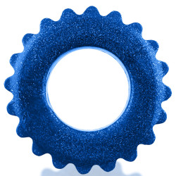 Cockring PLUSHY Bleu métallisé - Diamètre 26 mm de Oxballs