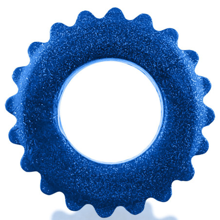 Cockring PLUSHY Bleu métallisé - Diamètre 26 mm de Oxballs