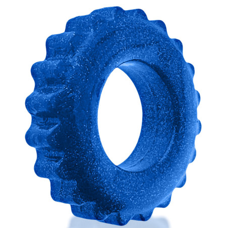 Cockring PLUSHY Bleu métallisé - Diamètre 26 mm de Oxballs