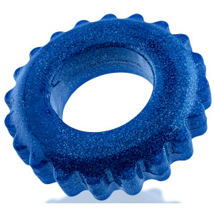 Cockring PLUSHY Bleu métallisé - Diamètre 26 mm de Oxballs