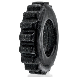 Cockring PLUSHY Noir métallisé de Oxballs - Diamètre 26 mm 2