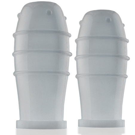 Suce-Tétons blancs LANKYZ de Oxballs Diamètre 20 mm