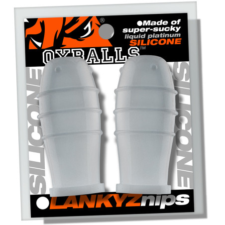 Suce-Tétons blancs LANKYZ de Oxballs Diamètre 20 mm