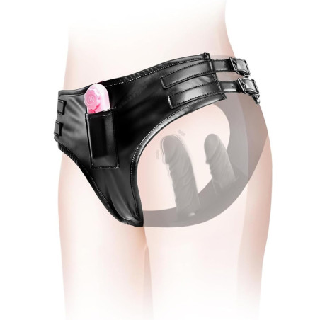 Culotte Double Gode Vibrant PANTIEGOOD 12 x 3.7cm