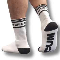 Chaussettes Mister B CUM DUMP Blanches