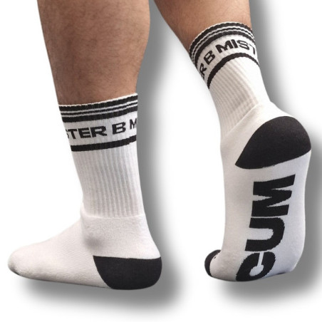 Chaussettes Mister B CUM DUMP Blanches