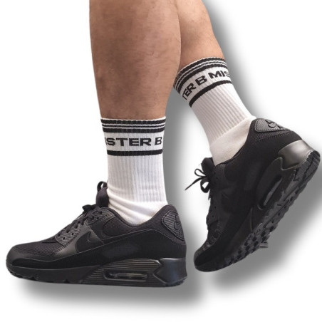 Chaussettes Mister B CUM DUMP Blanches