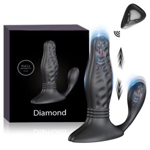 Plug prostatique DIAMOND 12 x 3.6 cm avec Va-et-vient