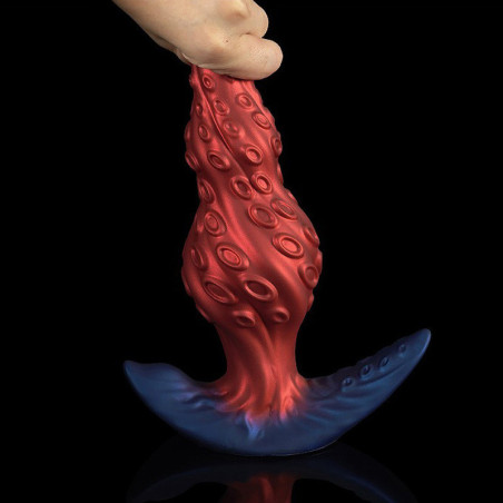 Plug tentacule KNOTAK Rouge L 21 x 7.7cm