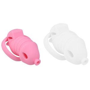 Cage de chasteté Silicone DOLPHIC Rose S 10 x 3.3cm