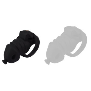 Cage de chasteté noire DOLPHIC S de 10 x 3.3 cm