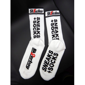 Chaussettes blanches SNEAKS SOCKS Sk8erboy