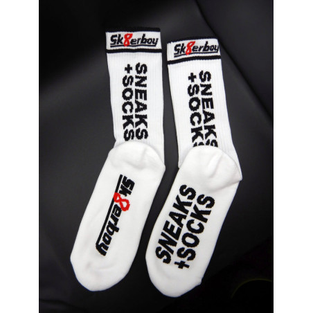 Chaussettes blanches SNEAKS SOCKS Sk8erboy