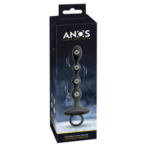 Chapelet anal vibrant FLEX BEADS 15.5 x 2.6 cm de Anos
